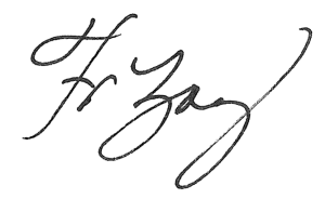 Fr. Zoy Garibay signature